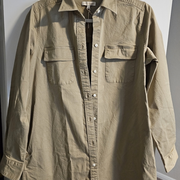 Ann Mashburn Button Down Long Sleeve T-Shirt Dress Small - Picture 4 of 8